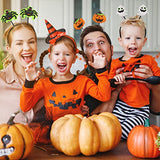 CCINEE 6 Pack Halloween Headbands Assorted Halloween Element Costume Headbands Eyeball Bat Spider Ghost Pumpkin Head Wears for Halloween Party Supply Cosplay Decoration - Glow-Paradise