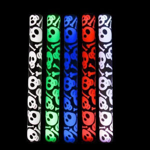 LED Light Up 16 Inch Skulls & Bones Foam Stick (1 Per Pack) - Glow-Paradise