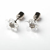 LED Light Up Flower Stud Earrings (Blue Color, 1 Pair Per Pack) - Glow-Paradise
