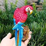 Garden Solar Light Outdoor Decor, Resin Parrot Solar LED Light for Outdoor, Animal Waterproof Light for Flower Fence Lawn Passage Walkway Courtyard Party Decoration, Red Parrot - Glow-Paradise
