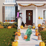 Crashing Witches into Tree Outdoor Halloween Decorations, 47“ Hanging Crashed Witch Outdoor Tree Door Column Porch Haunted Décor - Glow-Paradise