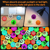 Halloween Party Favors Kids Toys 62Pcs Halloween Toys Glow In The Dark Party Supplies Bouncy Balls Toys for Kids Halloween Party Decorations Favor Bag Fillers Trick or Treating Goodies - Glow-Paradise