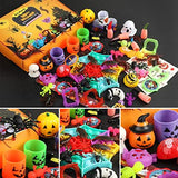Halloween Party Favors, 60 Pack Halloween Toys Assortments Set Halloween Prizes for Kids Bulk Classroom Rewards Pinata Goodie Bags Fillers Treasure Box for Trick or Treat Stuffers Gift for Toddlers - Glow-Paradise