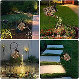 Solar Lights Outdoor Waterproof, Solar Watering Can Lights Garden Decor, Retro Metal Hanging Solar Lantern with String Lights, Outdoor Decorations for Porch Lawn Driveway Backyard Pathway（2 Pack） - Glow-Paradise