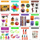 Halloween Party Favors, 60 Pack Halloween Toys Assortments Set Halloween Prizes for Kids Bulk Classroom Rewards Pinata Goodie Bags Fillers Treasure Box for Trick or Treat Stuffers Gift for Toddlers - Glow-Paradise