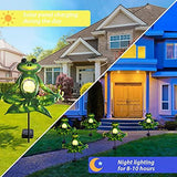 YJFWAL 2 Pack Frog Solar Lights Outdoor Frog Garden Decorations with Solar Lights Metal Frog Solar Stake Lights Waterproof Solar Powered Light for Patio, Backyard, Pathway Decor Halloween Decor - Glow-Paradise