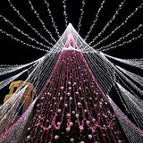 MAGGIFT 304 LED Curtain String Lights, 9.8 x 9.8 ft, 8 Modes Plug in Fairy String Light with Remote Control, Christmas, Backdrop for Indoor Outdoor Bedroom Window Wedding Party Decoration, Cool White - Glow-Paradise