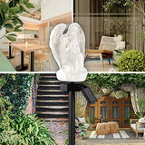 Garden Solar Light Outdoor Decor, Resin Angel Solar LED Light for Outdoor, Waterproof Light for Flower Fence Lawn Passage Walkway Courtyard Party Decoration, Angel - Glow-Paradise