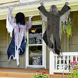 JOYIN 2 Pack Halloween Climbing Zombies Wall Decoration, 35.4’’ Halloween Climbing Dead Zombie Decoration for Halloween Haunted House Prop Decor Halloween Outdoor, Yard Decoration Halloween Holiday Party - Glow-Paradise