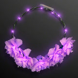 LED Light Up Flowers Halo Headband (Purple Color, 1 Quantity Per Pack) - Glow-Paradise