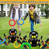 AMENON 2 Pack Inflatable Spider Witch Hat Ring Toss Game Halloween Party Games for Kids Adult Carnival Party Outdoor Indoor Activities Game Spider Toys or Halloween School Family Holiday Party Favors - Glow-Paradise