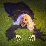 JOYIN Halloween Outdoor Decoration Light up with Grounderbreaker with Sound Effect, Scary Halloween Props Décor Best Halloween Decorations, Haunted House Outdoor, Lawn, Yard Decor - Glow-Paradise