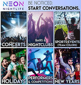Neon Nightlife LED Light Up Glasses, Multicolor | Cyberpunk Goggles, Rezz Visor Robocop Futuristic Electronic Lights - Glow-Paradise