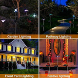 MAGGIFT 6 Pack Outdoor Solar Figurine Lights, Solar Powered Garden Stake Light, Color Changing LED Landscape Lighting, Sparkling Star Flower Hummingbird Butterfly Dragonfly Bee for Patio Yard Pathway - Glow-Paradise