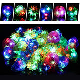 36 Pack LED Glow Rings Halloween Party Favors for Kids - Flashing Rings Glow in The Dark Party Supplies, LED Light Up Rings and Goody Bags - Glow-Paradise