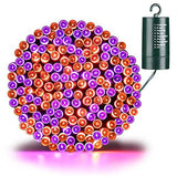 iBaycon Orange and Purple Halloween Lights, Battery Operated 66ft 200 LED Orange+Purple String Lights Waterproof Halloween Lights with 8 Modes & Timer for Halloween Decorations（Orange+Purple） - Glow-Paradise