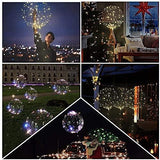 LED Light Up Bobo Baloons 10 Pack,20 Inches Clear Balloons 15 pcs for Helium Tank for Balloons at Home, Glow Bubble Ballons for Christmas Wedding Birthday Halloween Party Decoration - Glow-Paradise