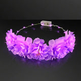 LED Light Up Flowers Halo Headband (Purple Color, 1 Quantity Per Pack) - Glow-Paradise
