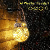 LANSCARE Solar Lanterns Lights Decorative Outdoor 30 LED Decor Lights Waterproof Solar Powered for Home Garden Yard Patio Outdoor Wedding Birthday Party Decorations Gifts (Warm White, 2pack) - Glow-Paradise