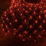 Funpeny Halloween 360 LED Net Lights, 9.8ft x 6.6ft 8 Modes Waterproof Connectable Halloween Decorations for Outdoor Garden Party Decor (Orange) - Glow-Paradise