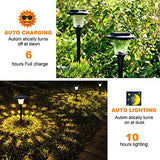 Solar Outdoor Lights, Auto Changing Solar Pathway Colorful Bright Glass Garden Lights,Waterproof Solar Powered Landscape Lights for Lawn Patio Courtyard Walkway Yard - Glow-Paradise