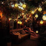 ROSHWEY Solar Lantern, 2 Pack Halloween Christmas Outdoor Lanterns with 30 LED Waterproof Garden Decor Patio Solar Lights Outdoor Decorative Backyard Solar Lanterns Outdoor Hanging ( Warm Light ) - Glow-Paradise