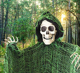 3 Huge Halloween Decoration 36" Hanging Skeleton, Ghosts, Grim Reapers for Indoor and Outdoor Decor. - Glow-Paradise