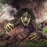 Halloween Zombie Groundbreaker Decoration - The Best Outdoor Graveyard Decoration for Halloween, Life Size - Glow-Paradise