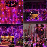 iBaycon Orange and Purple Halloween Lights, Battery Operated 66ft 200 LED Orange+Purple String Lights Waterproof Halloween Lights with 8 Modes & Timer for Halloween Decorations（Orange+Purple） - Glow-Paradise