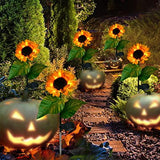 Sunflower Solar Lights, Blueguan 8 Pack Solar Flowers with 80 LED Per Solar Sunflower Lights Set – Durable, Rechargeable LED Solar Flowers Lights Outdoor Garden Waterproof for Patio Lawn Yard Pathway - Glow-Paradise
