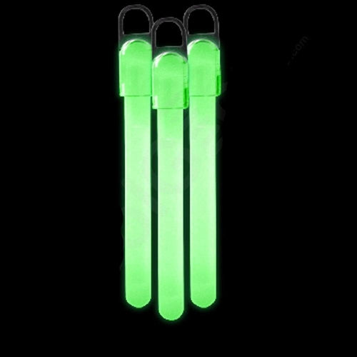 6 Inch Slim Glow Sticks With Lanyards (Green Color, 12 Count Per Pack) - Glow-Paradise