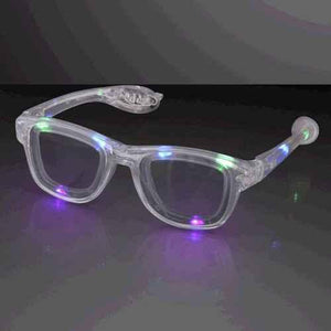 LED Light Up Retro Style Sunglasses - Multicolor (1 Eyeglasses Per Pack) - Glow-Paradise