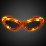 LED Flashing Light Up Sunglasses (Orange Color, 1 Per Pack) - Glow-Paradise