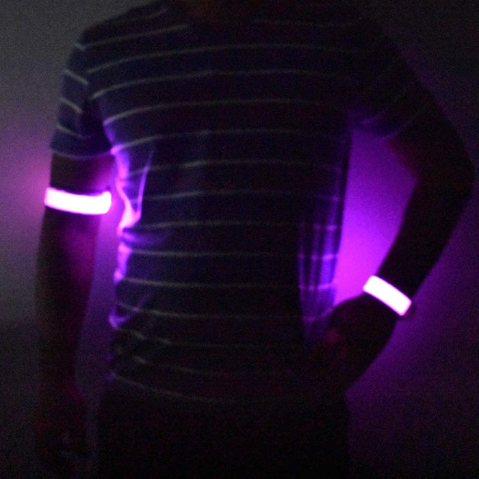 22 Inch Glow Stick Necklaces (Purple Color, 25 Counts Per Pack) - Glow-Paradise