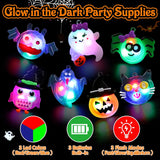 Halloween Flash LED Light Up Necklace Toys Treats Glow in the Dark Party Supplies (10 Pieces Per Pack) - Glow-Paradise