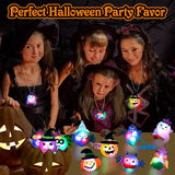 Halloween Flash LED Light Up Necklace Toys Treats Glow in the Dark Party Supplies (10 Pieces Per Pack) - Glow-Paradise