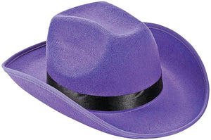 Stylish Cowboy Hats (Purple Color, 1 Quantity Per Pack) - Glow-Paradise