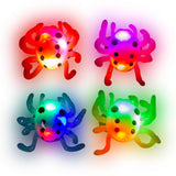 LED Spider Jelly Rings (Assorted Colors, 24 Rings Per Pack) - Glow-Paradise