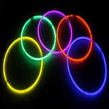 8 Inch Premium Glow Stick Bracelets (Orange Color, 100 Counts Per Pack) - Glow-Paradise