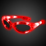 LED Flashing Light Up Sunglasses (Red Color, 1 Per Pack) - Glow-Paradise