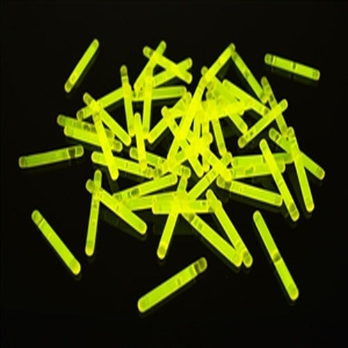 1.5 Inch Mini Glow Sticks (Yellow Color, 50 Count Per Pack) - Glow-Paradise