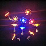 LED Light Up Flower Stud Earrings (Yellow Color, 1 Pair Per Pack) - Glow-Paradise