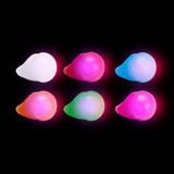LED Flashing Jelly Rings (Assorted Colors, 24 Rings Per Pack) - Glow-Paradise
