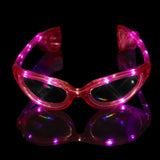 LED Flashing Light Up Sunglasses (Pink Color, 1 Per Pack) - Glow-Paradise