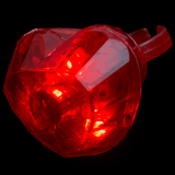 Red Heart Gem Light Up LED Ring (Red LED, 1 Per Pack) - Glow-Paradise