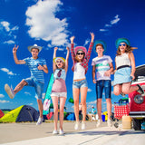 Neon Sparkly Iridescent Glitter Cowboy Hat (Pink, 2 Quantity Per Pack) - Glow-Paradise