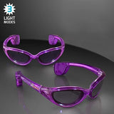LED Flashing Light Up Sunglasses (Pink Color, 1 Per Pack) - Glow-Paradise