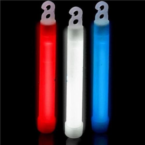 6 Inch Premium Glow Sticks (Red/White/Blue Color, 12 Count Per Pack) - Glow-Paradise