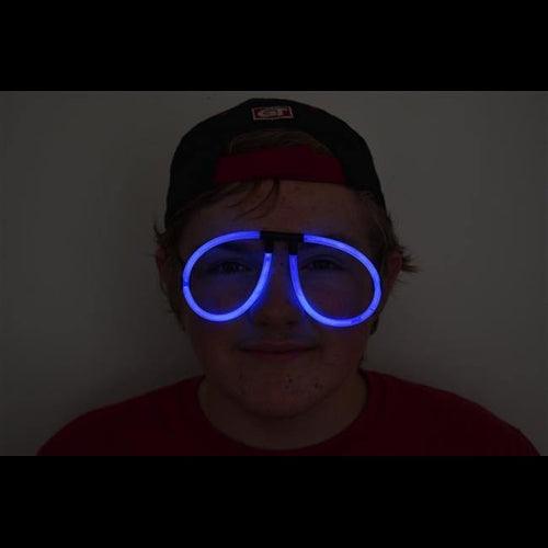 Glow Stick Eyeglasses - Aviator Style (Blue Color, 50 Eyeglasses Per Pack) - Glow-Paradise
