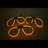 Glow Stick Eyeglasses - Aviator Style (Orange Color, 50 Eyeglasses Per Pack) - Glow-Paradise